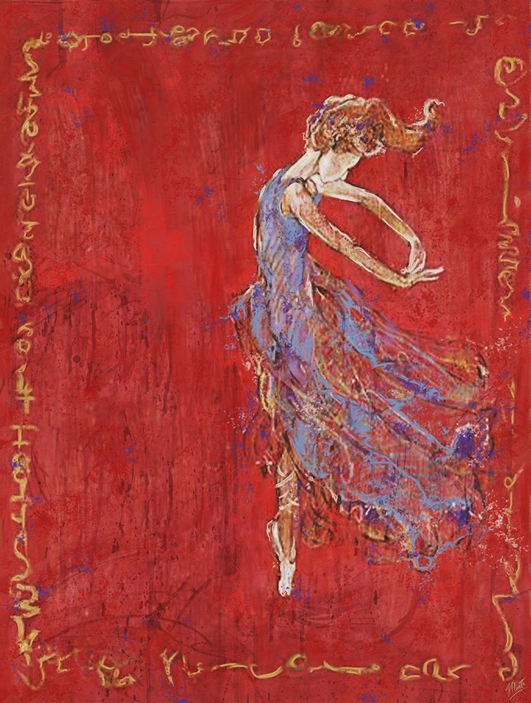 Red Dancer II art print by Marta Wiley for $57.95 CAD