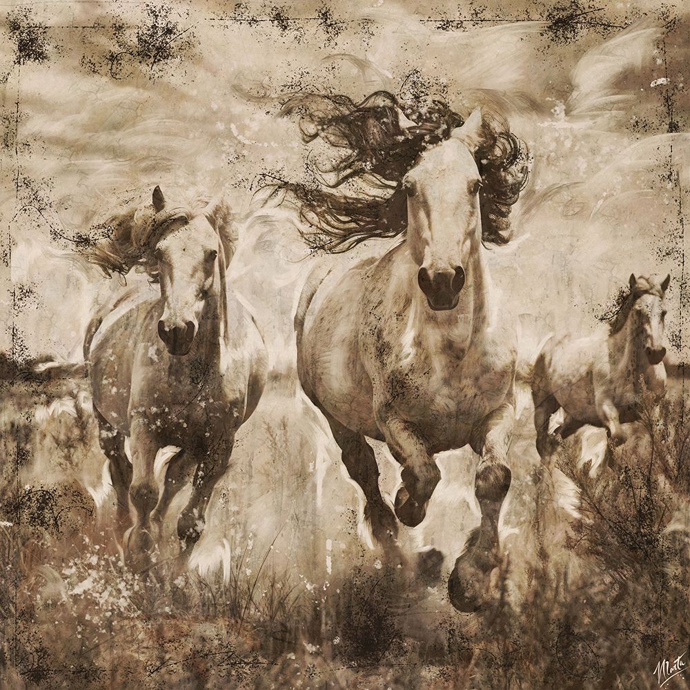 Horse Photo Collage art print by Marta Wiley for $57.95 CAD