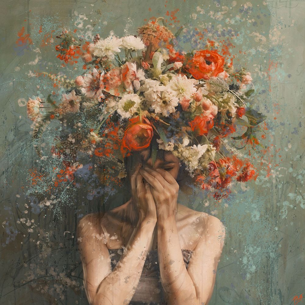 Flower Face art print by Marta Wiley for $57.95 CAD