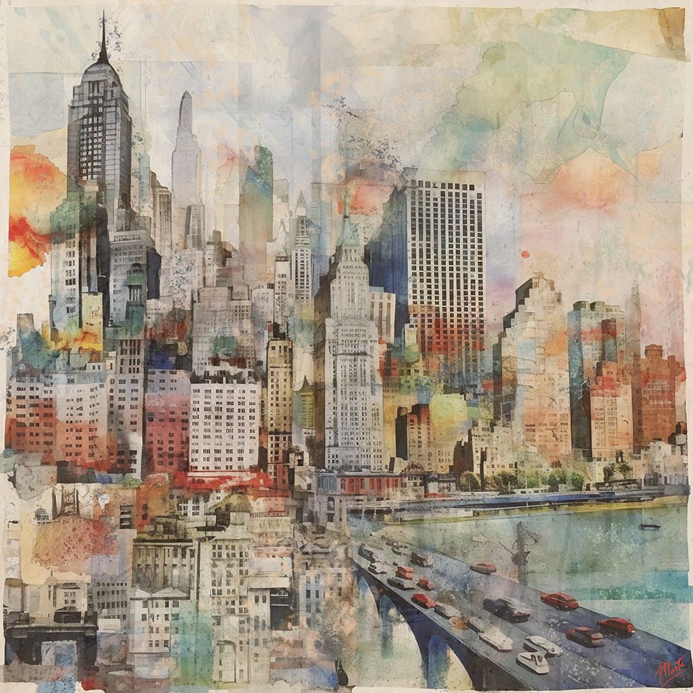 New York Collage I art print by Marta Wiley for $57.95 CAD