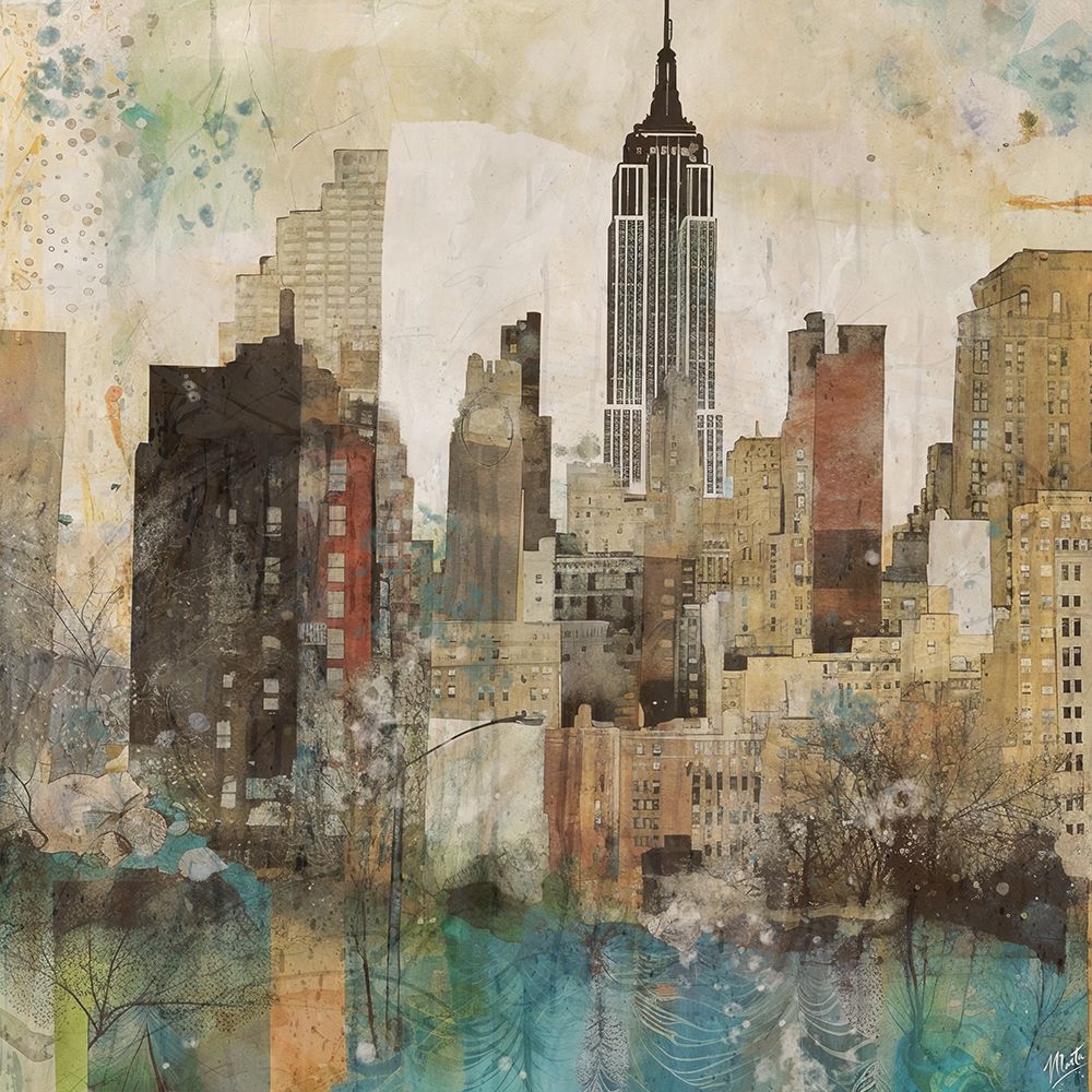 New York Collage III art print by Marta Wiley for $57.95 CAD