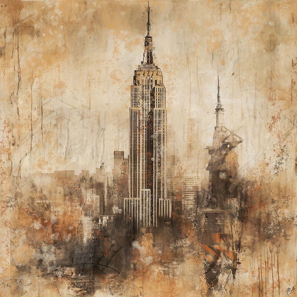 New York Watercolor I art print by Marta Wiley for $57.95 CAD