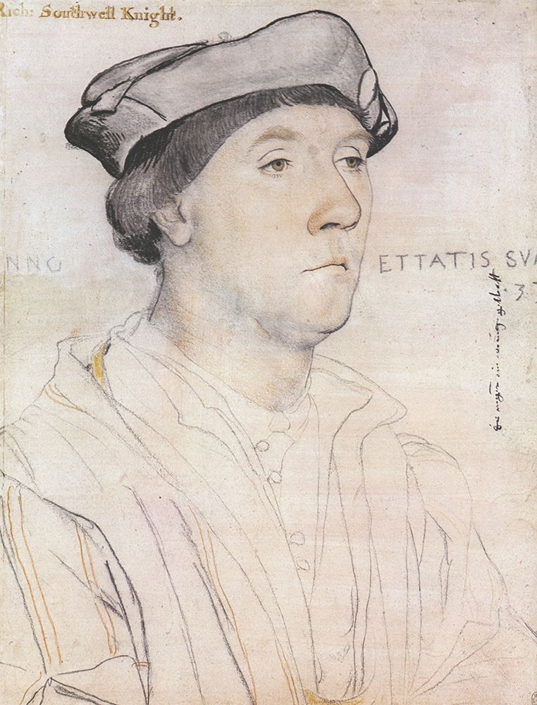 Holbein the Younger, Hans art print by chalk 1536 Sir Richard Southwell for $57.95 CAD