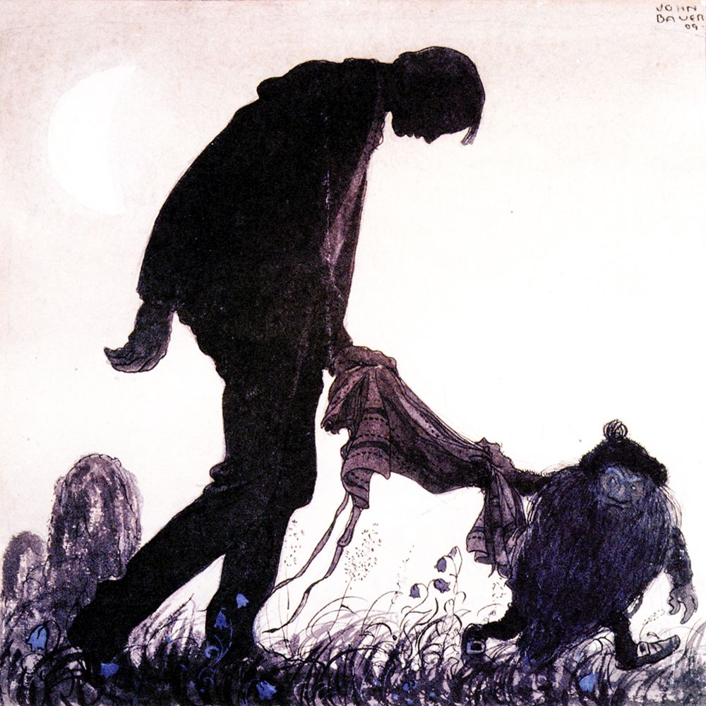 Andrew and a Gnome ca 1907 art print by John Bauer for $57.95 CAD