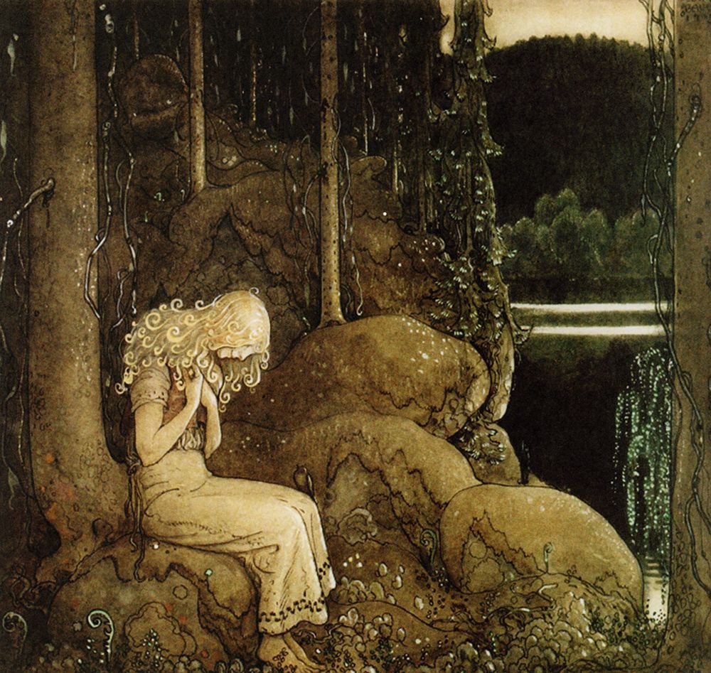 From A Knight Rode Forth ca 1907 art print by John Bauer for $57.95 CAD