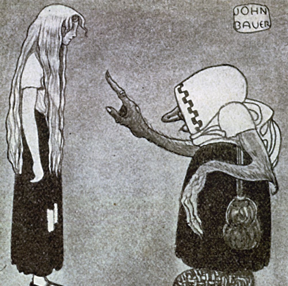 Give me your Beauty, Said the old One ca 1907 art print by John Bauer for $57.95 CAD