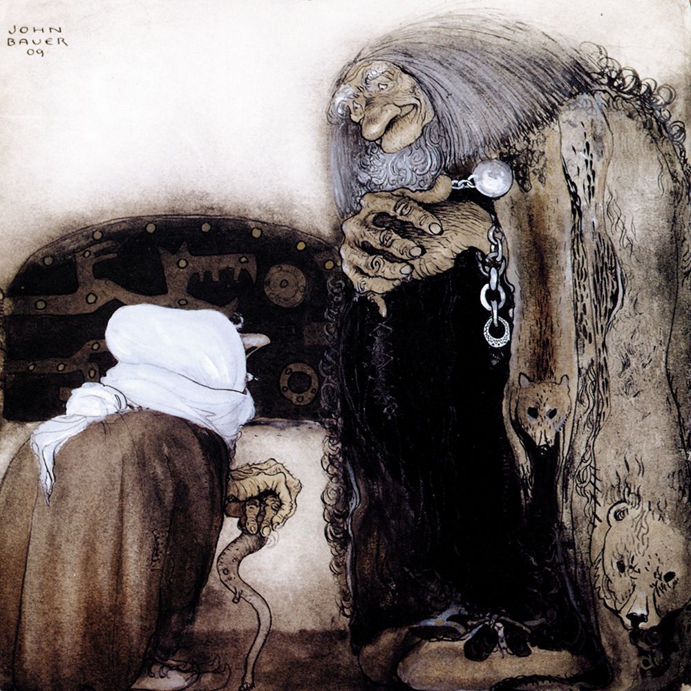 Klampe-Lampe 1909 art print by John Bauer for $57.95 CAD