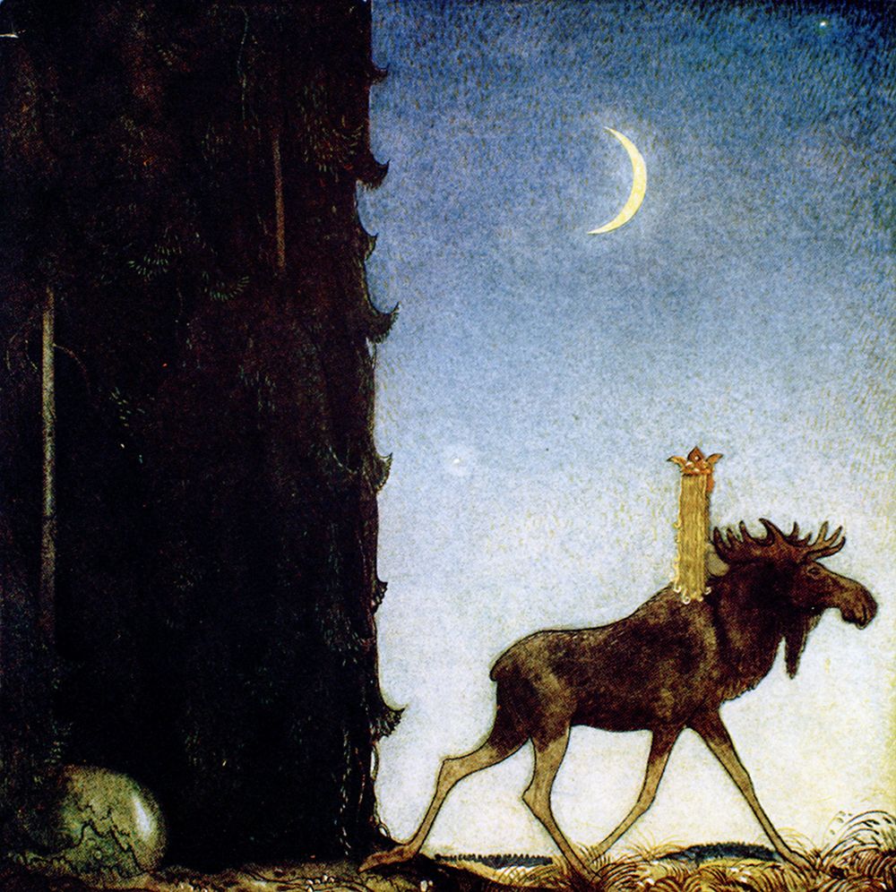 Leap and the Princess ca 1910 art print by John Bauer for $57.95 CAD