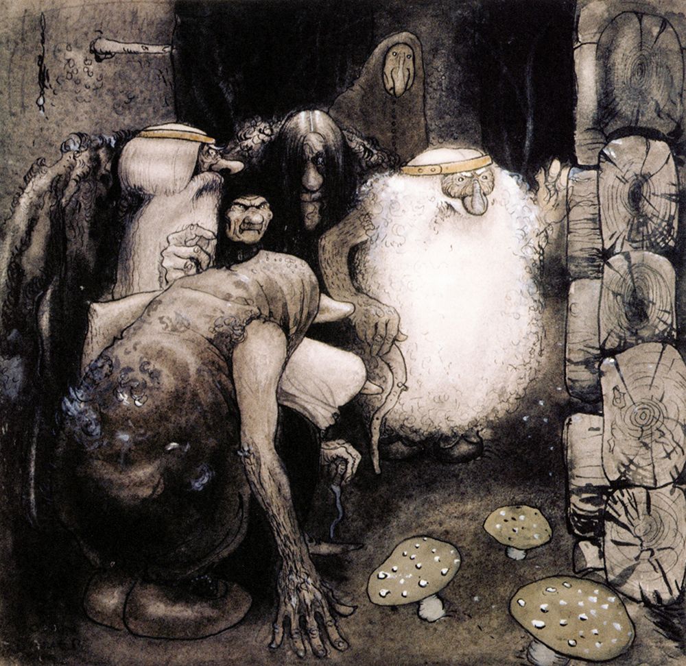 So Speaks Uggle Guggle ca 1910 art print by John Bauer for $57.95 CAD