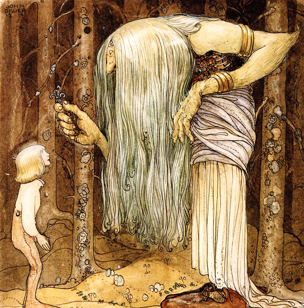 The Boy Who Was Never Afraid ca 1910 art print by John Bauer for $57.95 CAD