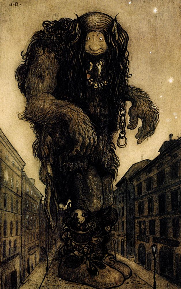 The Giant who Slept for Ten Thousand Years ca 1910 art print by John Bauer for $57.95 CAD