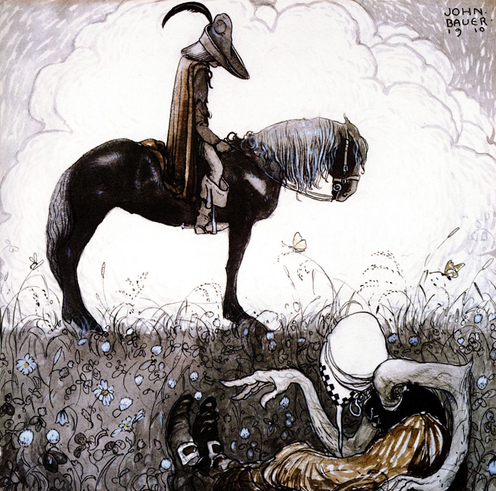 The Horse Stopped by Itself 1910 art print by John Bauer for $57.95 CAD