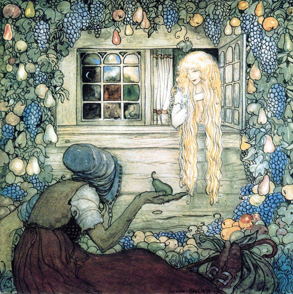 The Magicians Cape, Alvida and Fruit ca 1910 art print by John Bauer for $57.95 CAD