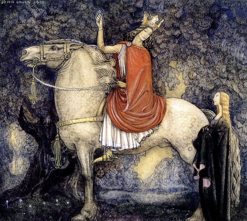 The Prince on his Horse ca 1910 art print by John Bauer for $57.95 CAD