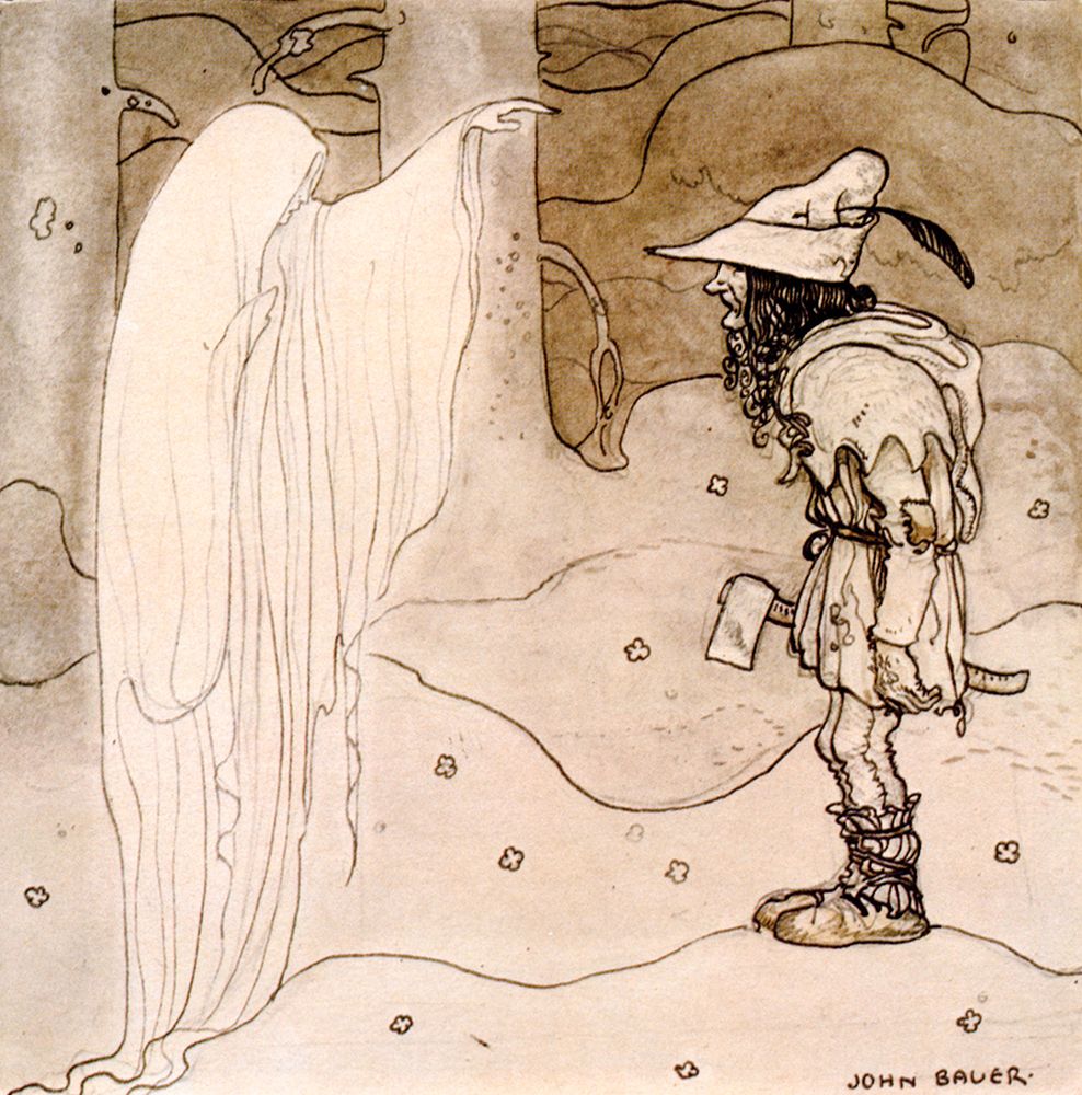 The Spirit of the Castle ca 1910 art print by John Bauer for $57.95 CAD