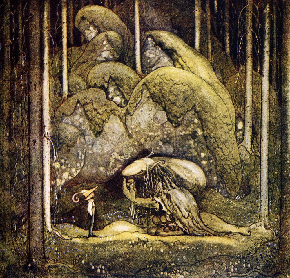 The Troll and the Boy ca  1910 art print by John Bauer for $57.95 CAD