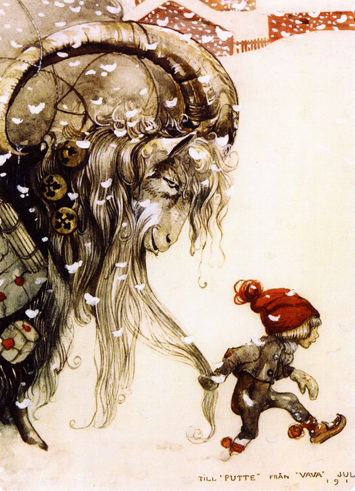 The Yule Goat ca 1910 art print by John Bauer for $57.95 CAD