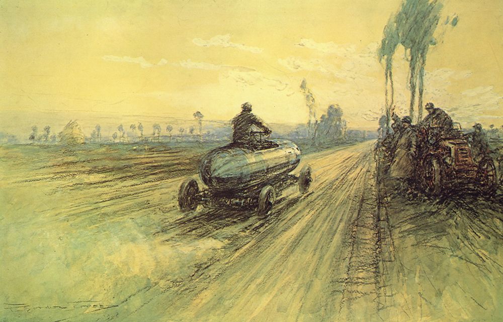 Bullet-shaped La Jamais Content, Never Happy art print by Frederick Gordon Crosby for $57.95 CAD