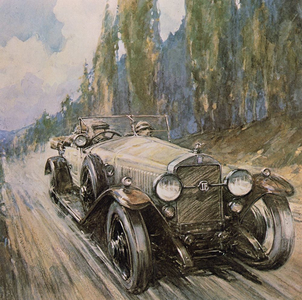 Isott-Fraschini Open Tourer 1930s art print by Frederick Gordon Crosby for $57.95 CAD