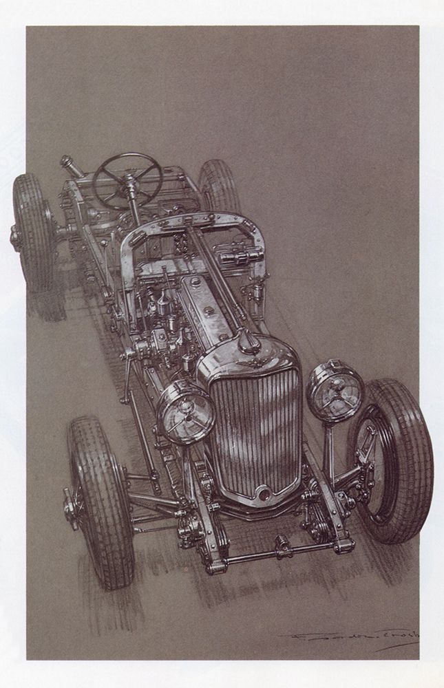 Lagonda Chassis Cutaway art print by Frederick Gordon Crosby for $57.95 CAD