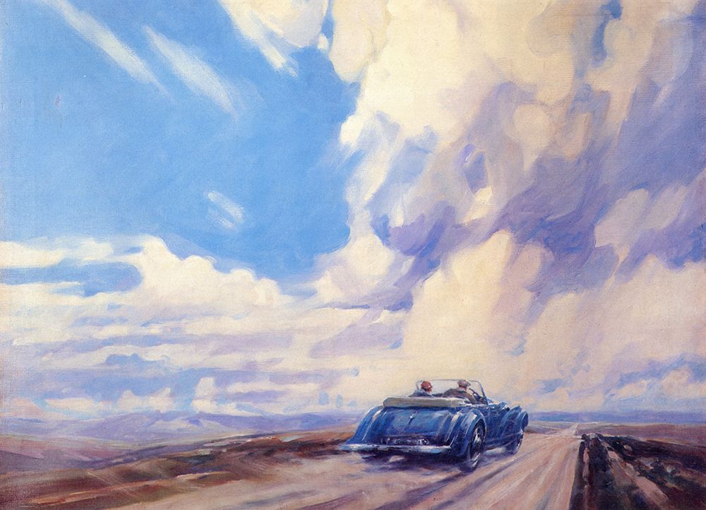 Lagonda V12 art print by Frederick Gordon Crosby for $57.95 CAD