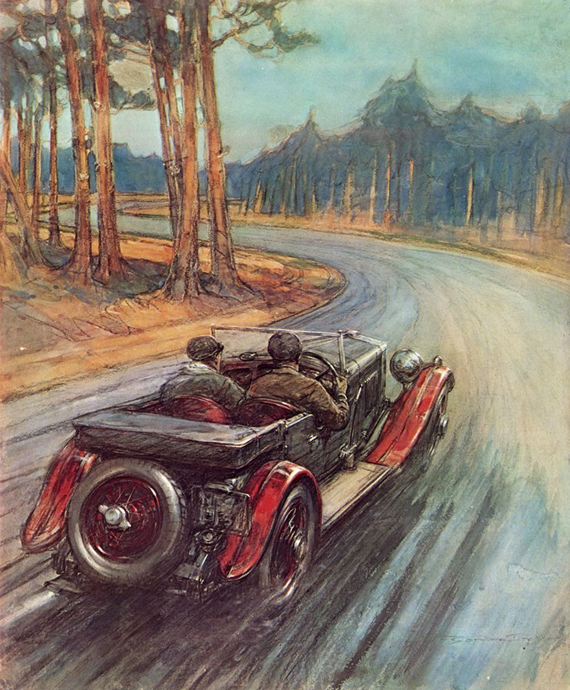Six-cylinder MG 1928 art print by Frederick Gordon Crosby for $57.95 CAD