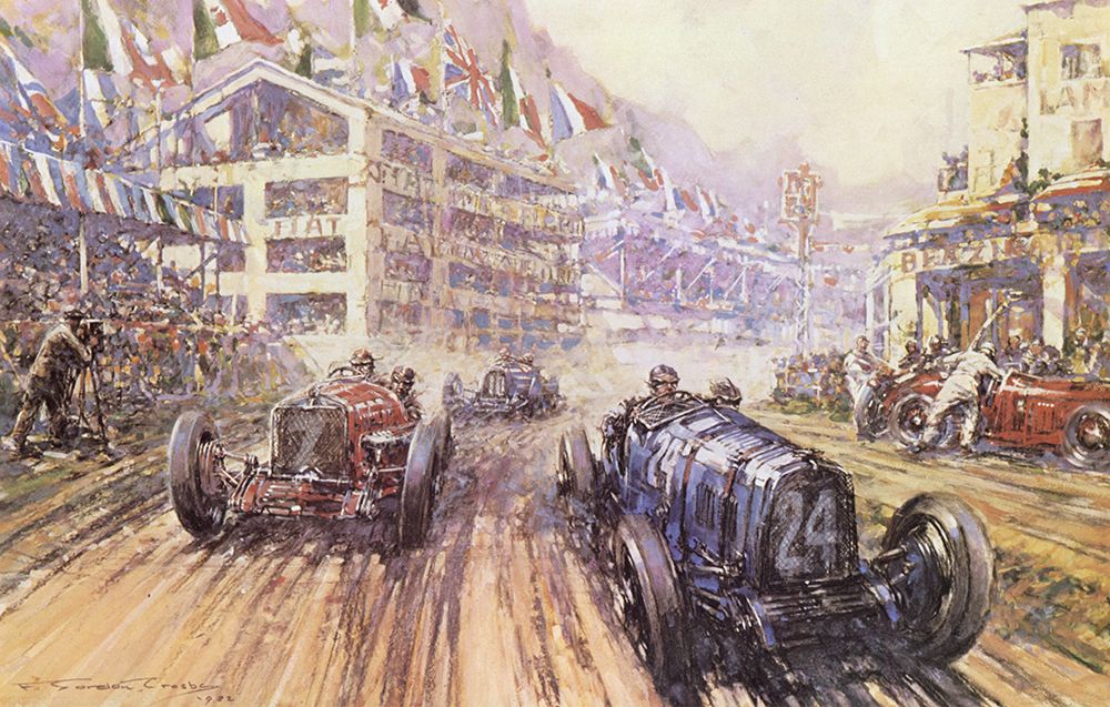 Targa Florio 1932 art print by Frederick Gordon Crosby for $57.95 CAD