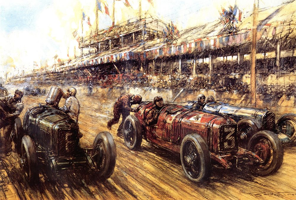 The Targa Florio 1932 art print by Frederick Gordon Crosby for $57.95 CAD