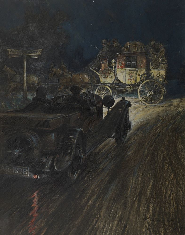 Romance 1928 art print by Frederick Gordon Crosby for $57.95 CAD