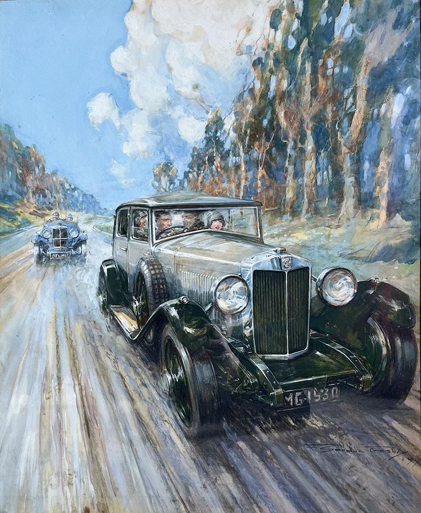 MG 18,80 and Midget M 1928 art print by Frederick Gordon Crosby for $57.95 CAD