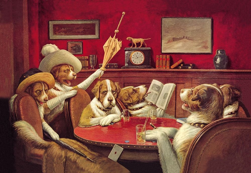 Poker Dogs: This Game Is Over, 1903 art print by C.M. Coolidge for $57.95 CAD