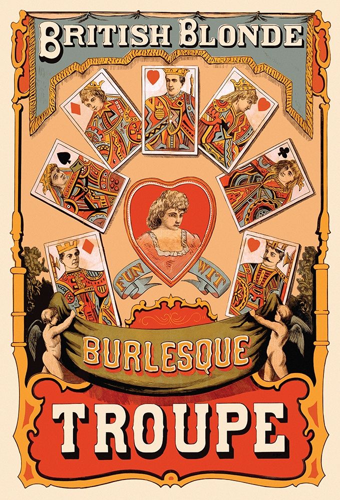British Blonde Burlesque Troupe, 1870 art print by Sheridan Corbyn for $57.95 CAD