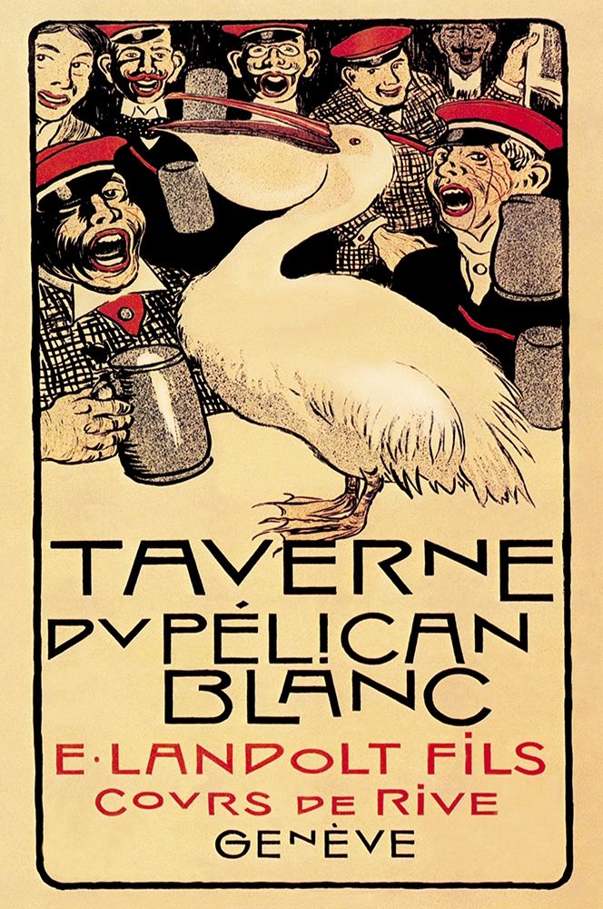 Taverne du Pelican Blanc, 1893 art print by Henry-Claudius Forestier for $57.95 CAD