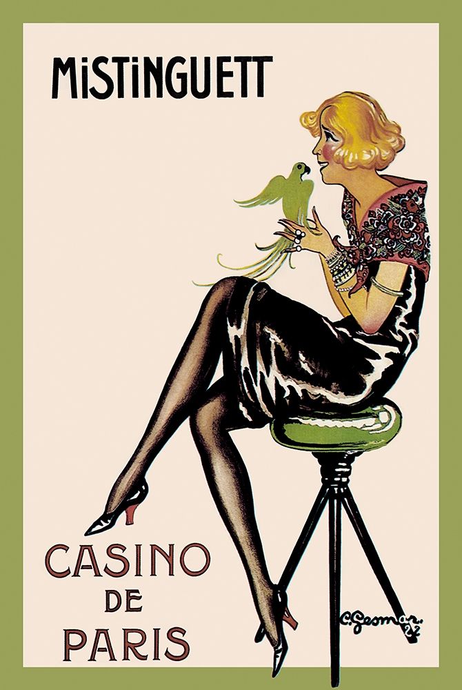 Mistinguett - Casino de Paris, 1922 art print by Charles Gesmar for $57.95 CAD