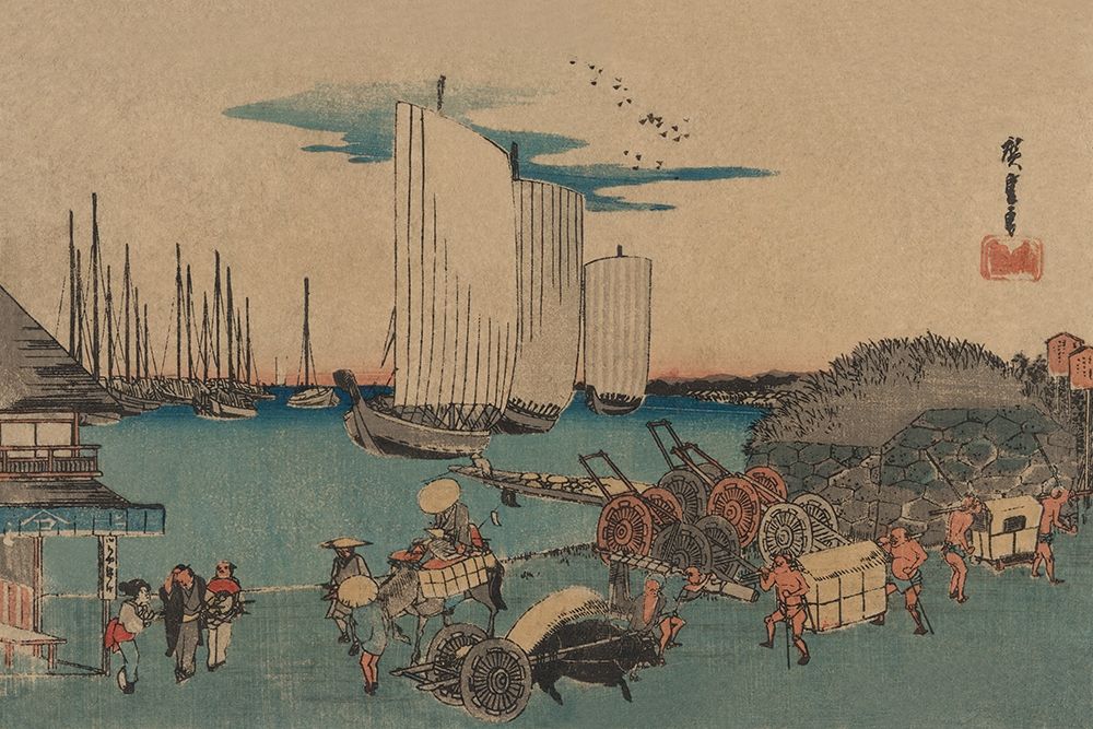 Okido at Takanawa (Takanawa okido no zu), 1832 art print by Ando Hiroshige for $57.95 CAD