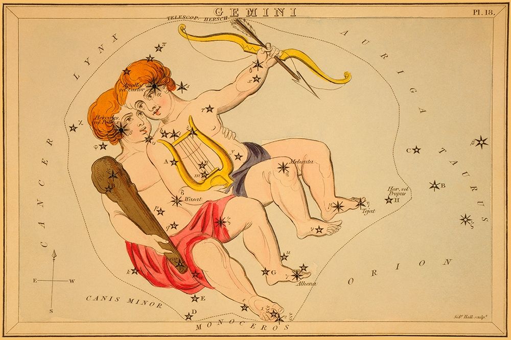 Gemini, 1825 art print by Jehoshaphat Aspin for $57.95 CAD