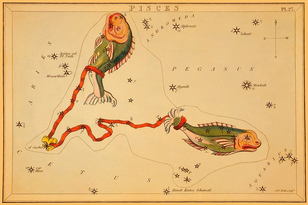 Pisces, 1825 art print by Jehoshaphat Aspin for $57.95 CAD