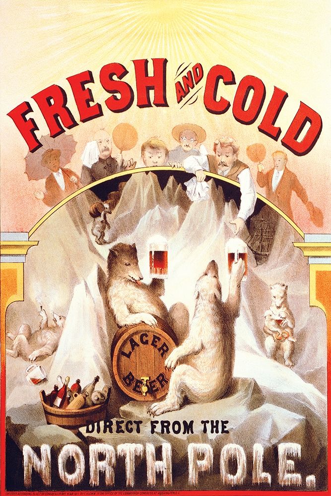 Fresh and Cold - Direct from the North Pole, 1877 art print by F. Klemm for $57.95 CAD