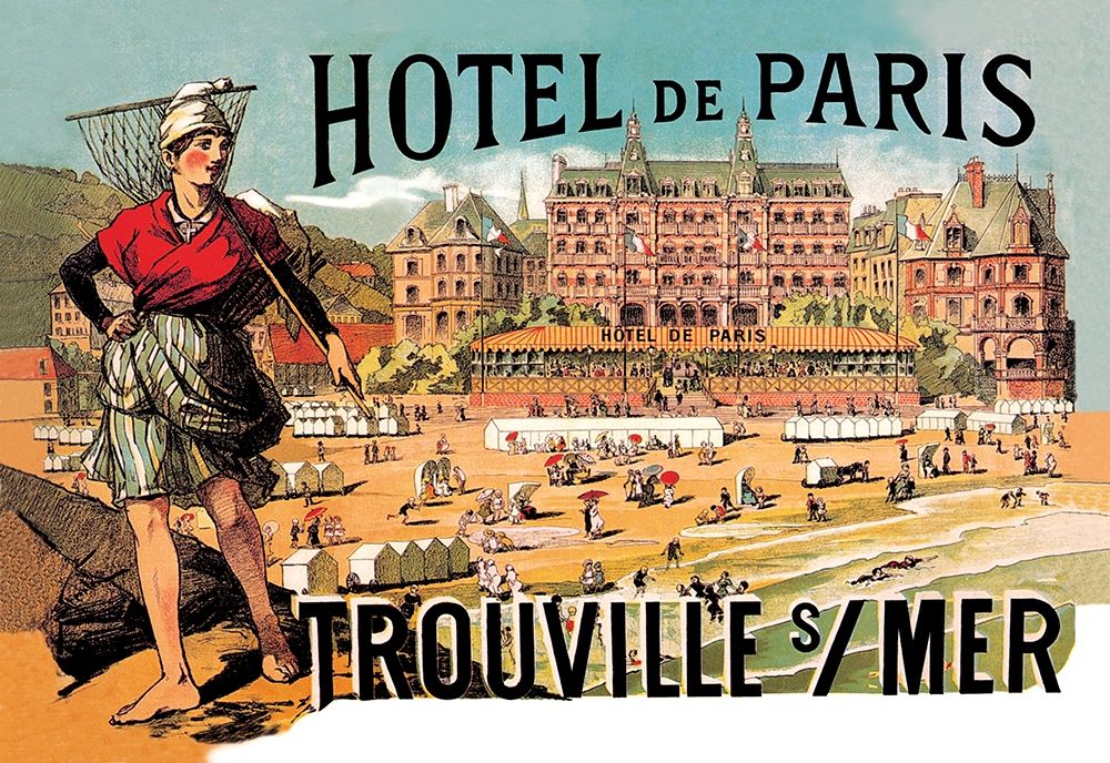 Hotel de Paris: Trouville-sur-Mer, 1885 art print by Theophile Alexandre Steinlen for $57.95 CAD