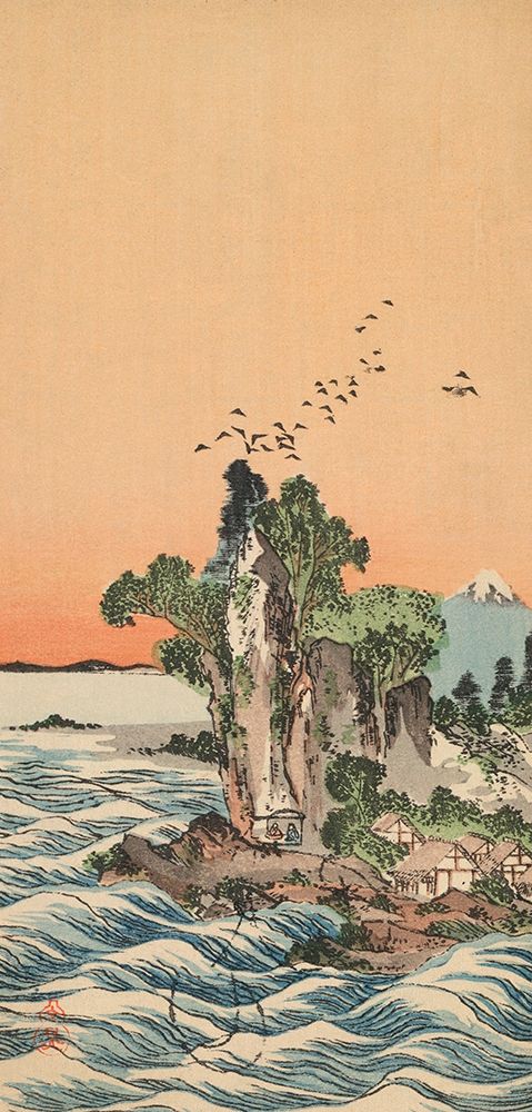View of Shichirigahama, 1880 art print by Buncho Tani for $57.95 CAD