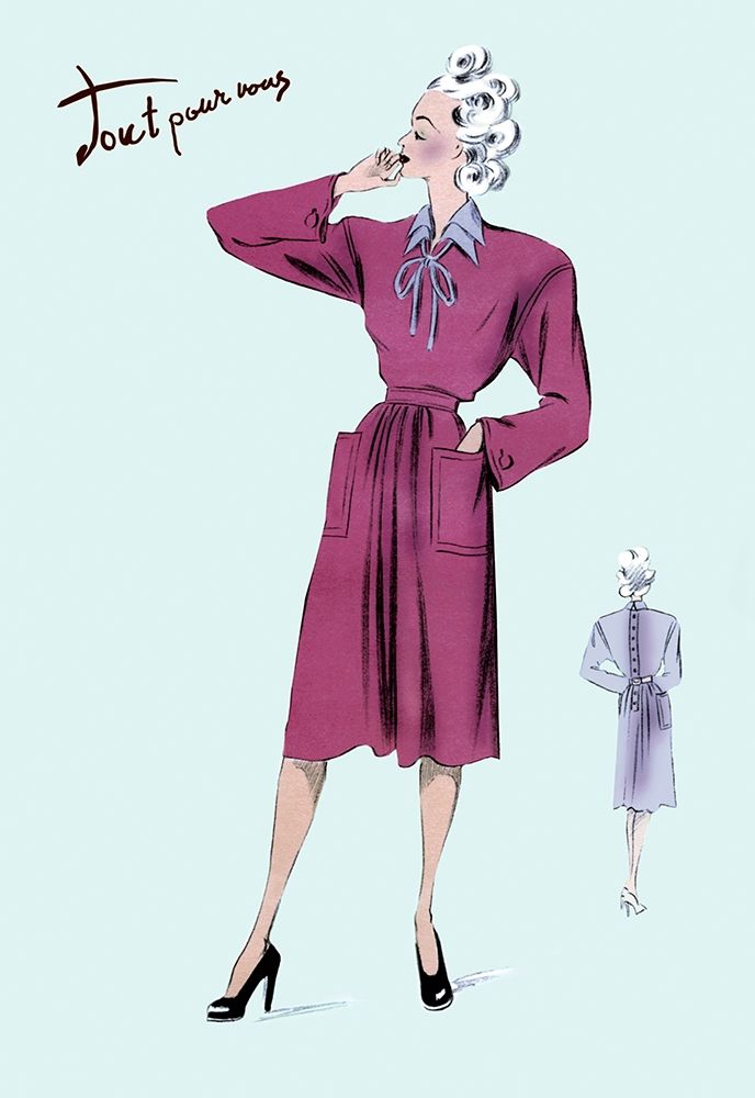 Magenta Dress, 1947 art print by Unknown for $57.95 CAD