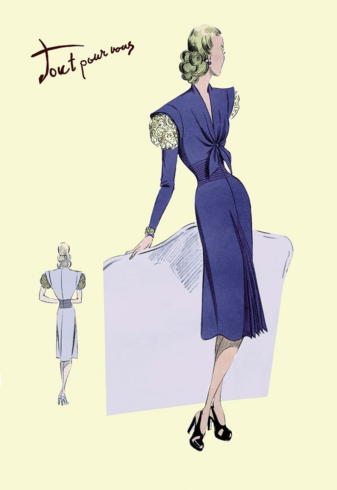 Dress Suit with Pleats, 1947 art print by Unknown for $57.95 CAD