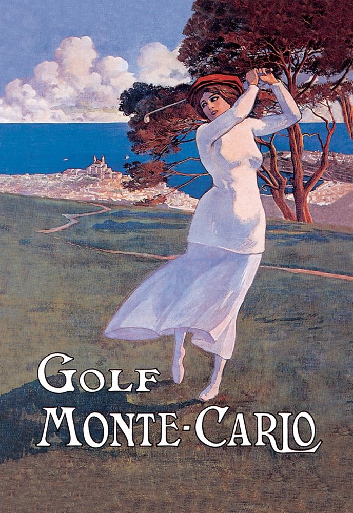 Golf Monte Carlo, 1900 art print by Elio Ximines for $57.95 CAD