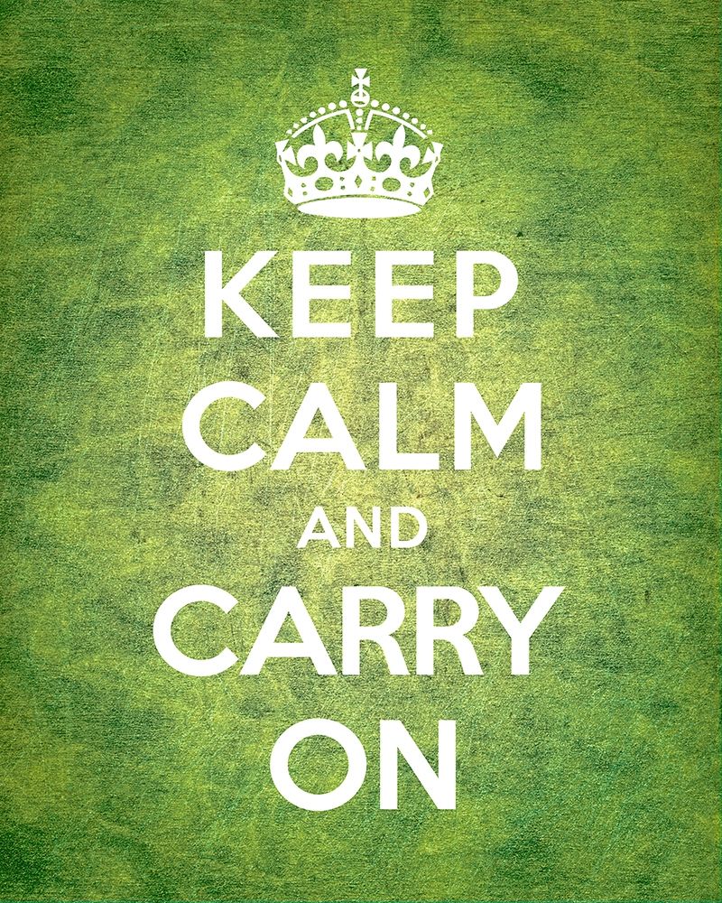 Keep Calm and Carry On - Vintage Green art print by The British Ministry of Information for $57.95 CAD