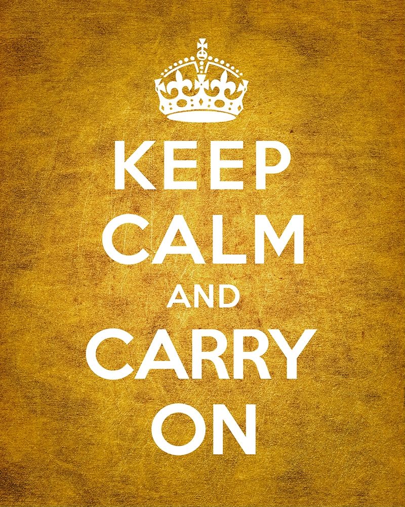 Keep Calm and Carry On - Vintage Orange art print by The British Ministry of Information for $57.95 CAD