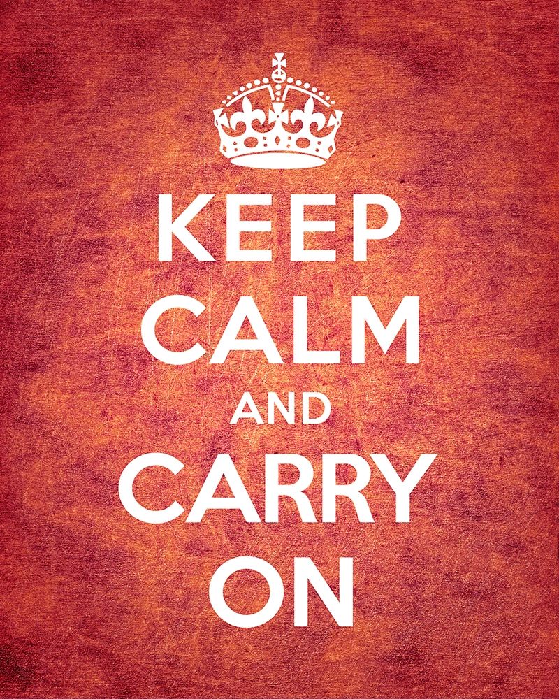 Keep Calm and Carry On - Vintage Red art print by The British Ministry of Information for $57.95 CAD