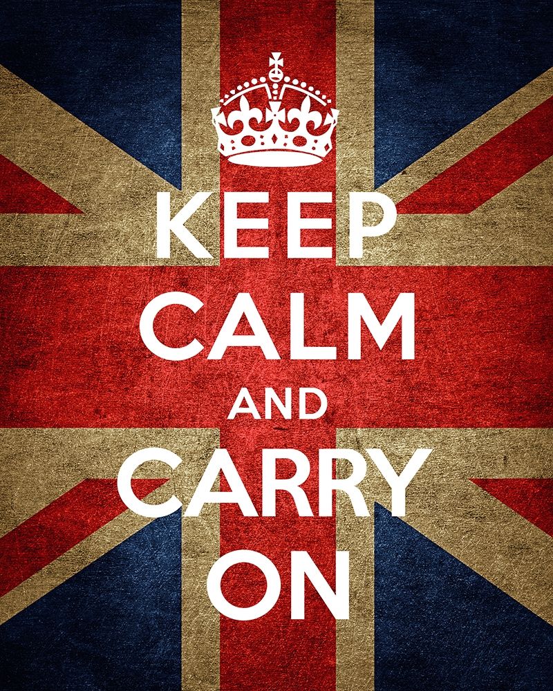 Keep Calm and Carry On - Union Jack art print by The British Ministry of Information for $57.95 CAD