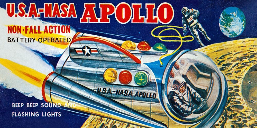 U.S.A. - NASA Apollo art print by Retrobot for $57.95 CAD