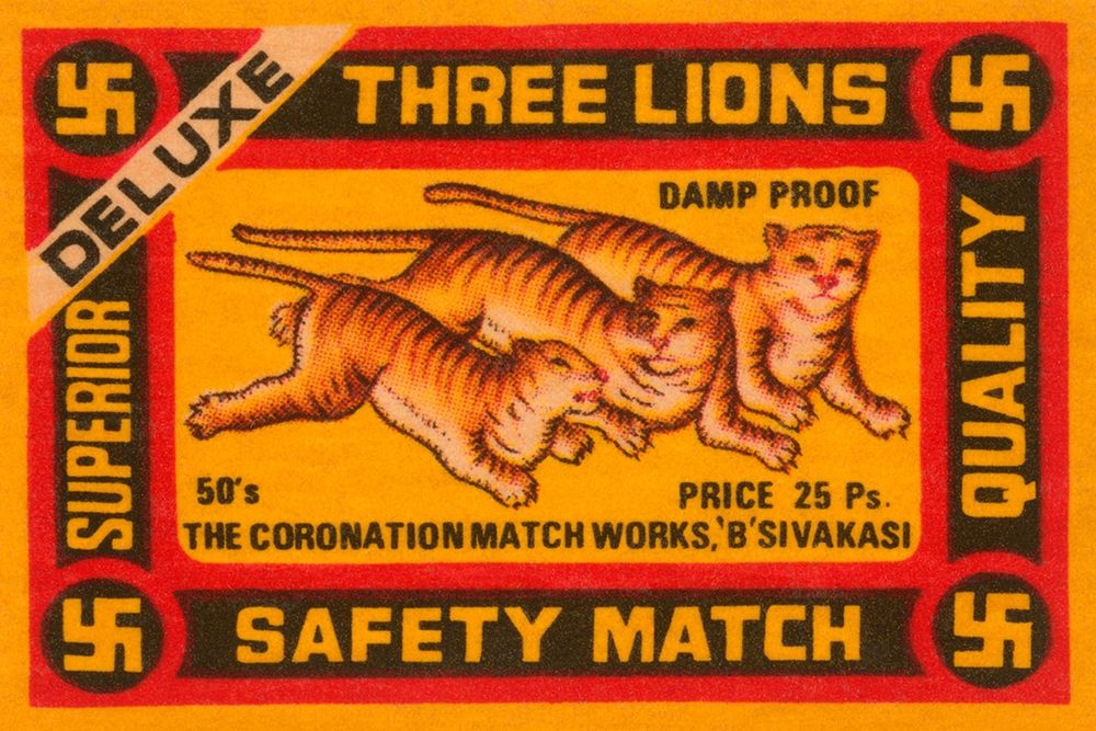 Three Lions Safety Match art print by Phillumenart for $57.95 CAD