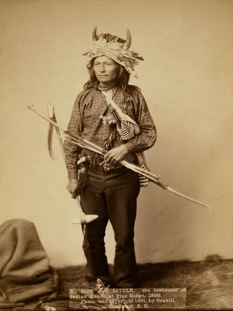 Little, the instigator of Indian Revolt at Pine Ridge, 1890 II art print by John C.H. Grabill for $57.95 CAD